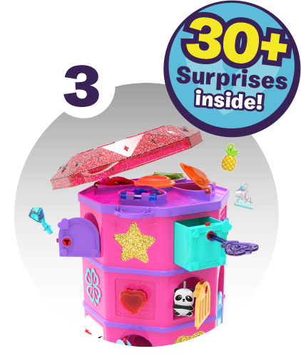 Funlockets S19700 Secret Surprise Treasure Hunt Tower with Jewellery and Charms, 